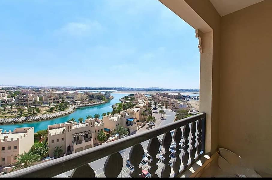 High Floor Furnished Studio for Rent - Lagoon View - Al Hamra Village