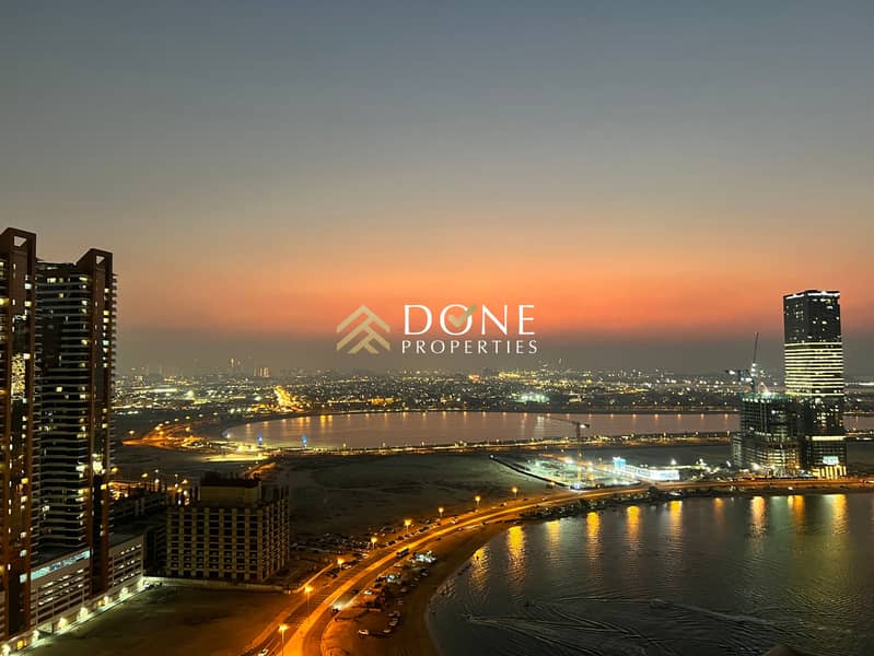 Stunning Sea View 3bhk+maid with all amenities 2 Parking All rooms with wardrobes