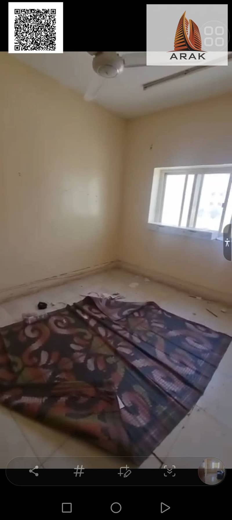 Excellent opportunity for annual rent in Ajman, Al Nuaimiya: a two-bedroom apartment with a living room.