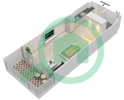 Azizi Aliyah Residence - Studio Apartment Unit 5 FLOOR 6 Floor plan