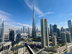 شقة فندقية من 3 غرف نوم | إطلالة على برج خليفة | مفروشة | شرفة