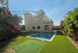 Private Pool & Garden, 3BR+M Villa, Unfurnished