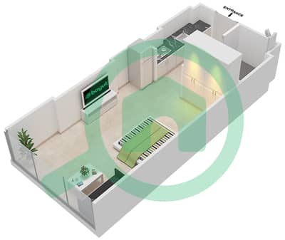 Azizi Aliyah Residence - Studio Apartment Unit 3 FLOOR 10 Floor plan