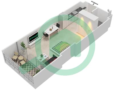 阿齐兹阿利耶公寓 - 单身公寓单位12 FLOOR 10戶型图