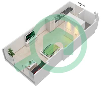 Azizi Aliyah Residence - Studio Apartment Unit 7 FLOOR 11 Floor plan