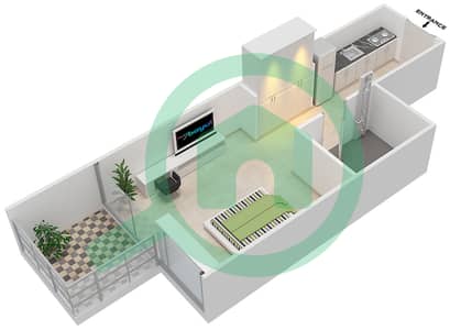 Azizi Aliyah Residence - Studio Apartment Unit 5 FLOOR 12-13 Floor plan