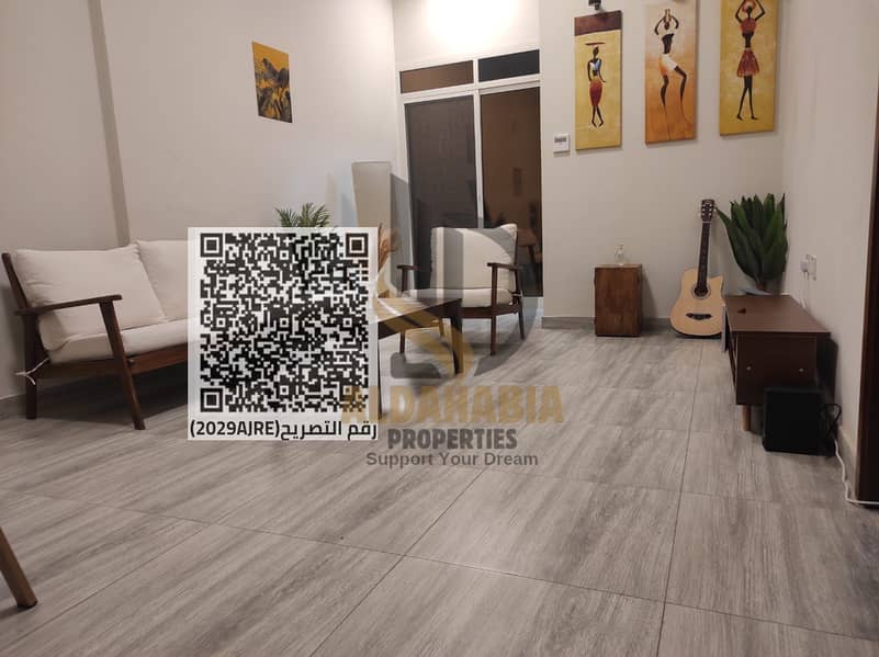 Monthly Rental Deal | Furnished 1BR in Al Jurf Industrial 3 with 2 Balconies