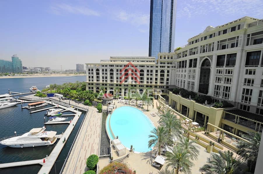 Spacious 2 Bed with Dubai Creek and Pool Views.