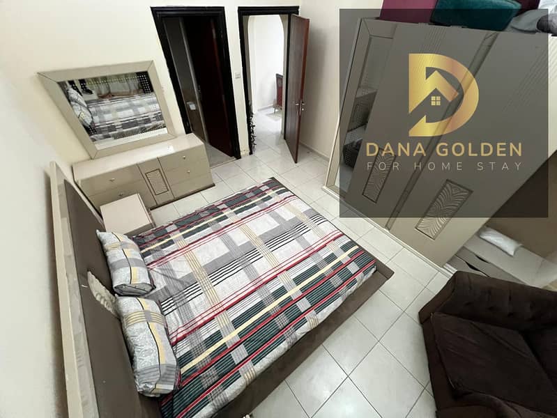 Room and hall for rent in Al Taawun