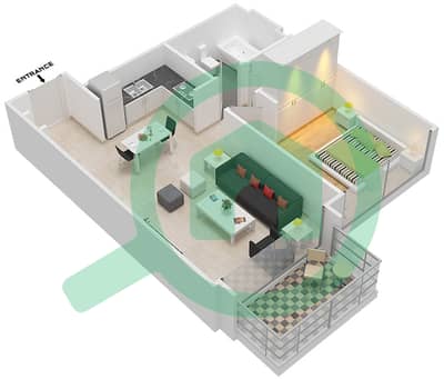 The Grand - 1 Bedroom Apartment Unit 3 FLOOR 3-23,25-48 Floor plan