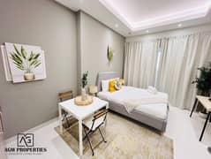 استوديو مفروش | برج هيرا | شرفة | إطلالة على القناة ووسط المدينة