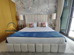 شقة استوديو فندقية مفروشة | داماك ميزون أيكون سيتي | شرفة وإطلالة على القناة