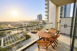 Furnished 1BR | Balcony | Nice View | Low Floor | DAMAC Hills