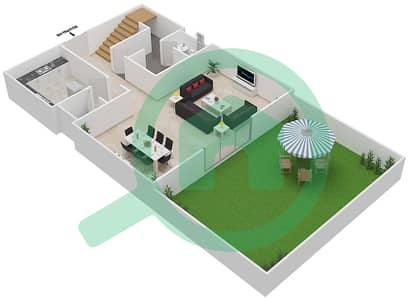 Golf Promenade 2 - 2 Bedroom Townhouse Unit TH5 Floor plan