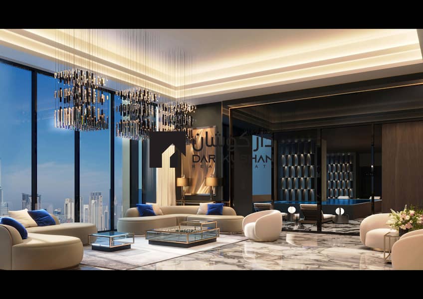 Ruby Sky-Villa | High-Rise Tower | Burj Khalifa & Skyline Views | Business Bay