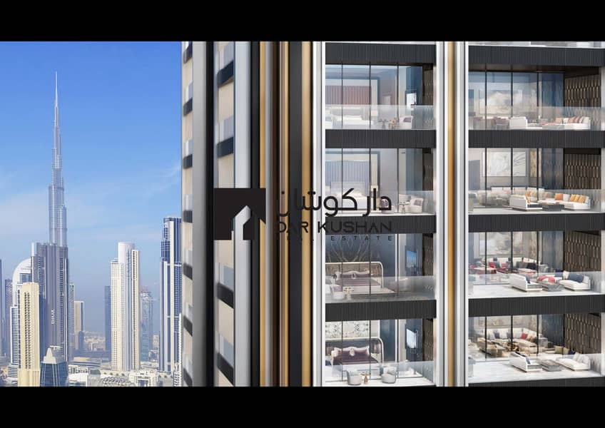Ruby Sky-Villa | High-Rise Tower | Burj Khalifa & Skyline Views | Business Bay