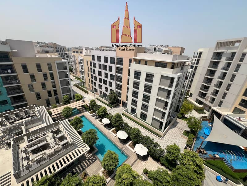 BIGGER STUDIO POOL VIEW IN UPTOWN ALZAHIA COMMUNITY WITH ALL AMENITIES