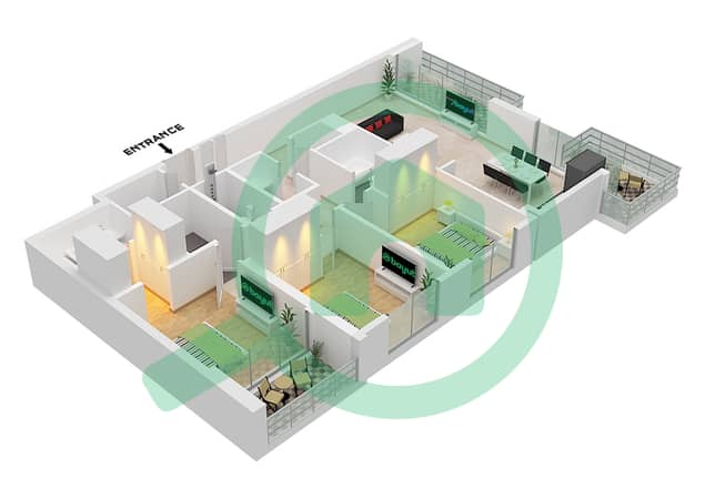 Type 4 Unit 2 Floor 2,3,4,5,6,7,8,9,10,11,12,13,14,15