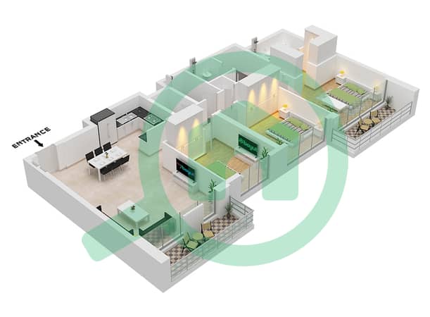 Type 6 Unit 1 Floor 8,9,10,11,12,13,14,15 Type 6 Unit 1 Floor 8,9,10,11,12,13,14,15