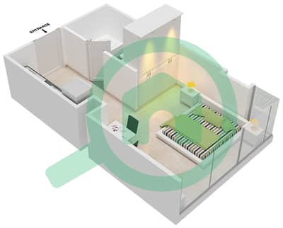 المخططات الطابقية لتصميم الوحدة 2 FLOOR 4-5 شقة استوديو - غولف بروميناد 2