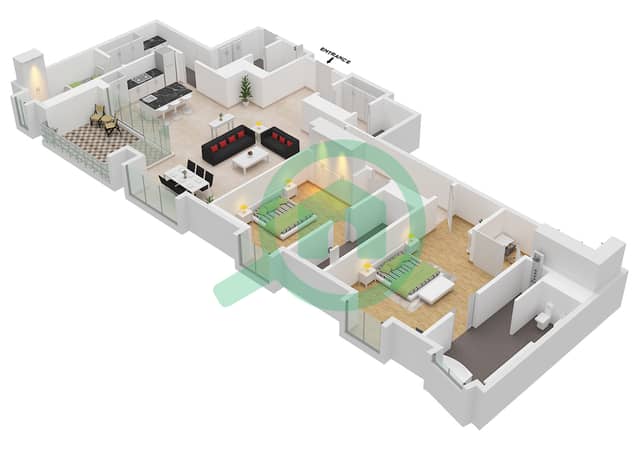 Type D Unit 15 Floor 2-6