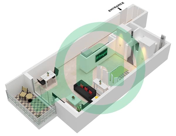 Type B Unit 4 Floor 2-10 Type B Unit 4 Floor 2-10