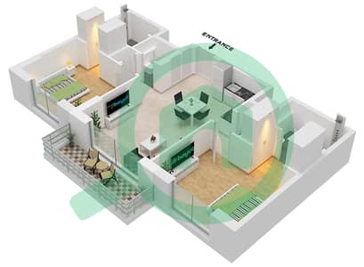 Augusta - 2 Bedroom Apartment Type D Floor plan