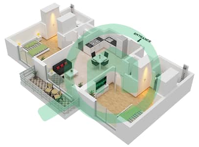 Augusta - 2 Bedroom Apartment Type F Floor plan
