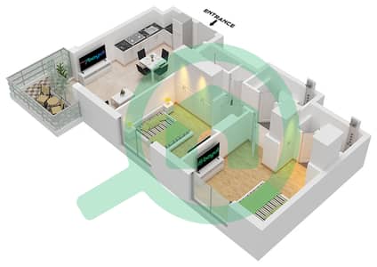 Augusta - 2 Bedroom Apartment Type G Floor plan