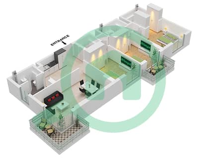 Augusta - 3 Bedroom Apartment Type A Floor plan