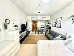 استوديو مفروش | لاجو فيستا C | إطلالة على المارينا والطريق