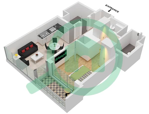 Type E Unit 1 Floor 24-34