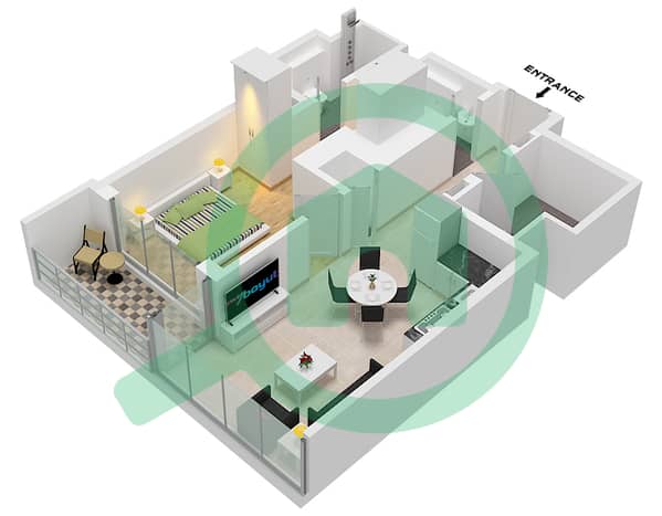 Type F Unit 7 Floor 24-34 Type F Unit 7 Floor 24-34