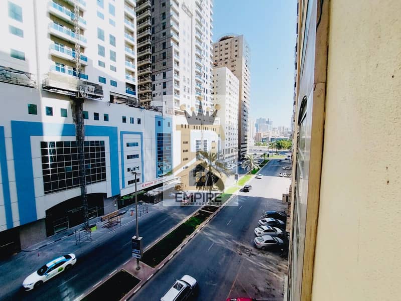 Open view specious living fully bright balcony all amenities on road