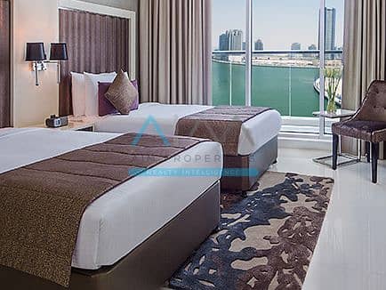 Furnished Studio | DAMAC Maison Bay’s Edge | Marina & Skyline Views