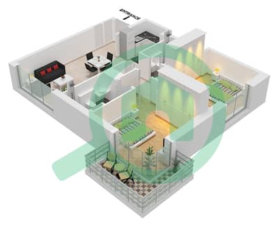 Augusta - 2 Bedroom Apartment Type A Floor plan