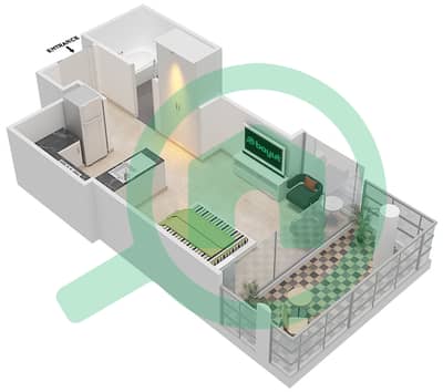Golf Promenade 2 - Studio Apartment Unit 12 FLOOR 6 Floor plan