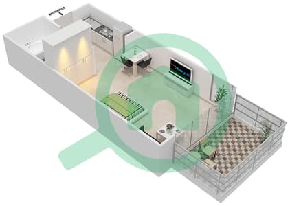 Golf Promenade 2 - Studio Apartment Unit 3 FLOOR 7 Floor plan