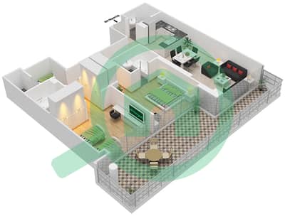 Golf Promenade 2 - 2 Bedroom Apartment Unit 8  FLOOR 8 Floor plan