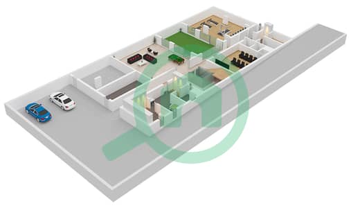المخططات الطابقية لتصميم النموذج V55-U فیلا 5 غرف نوم - جيمز استايتس 1