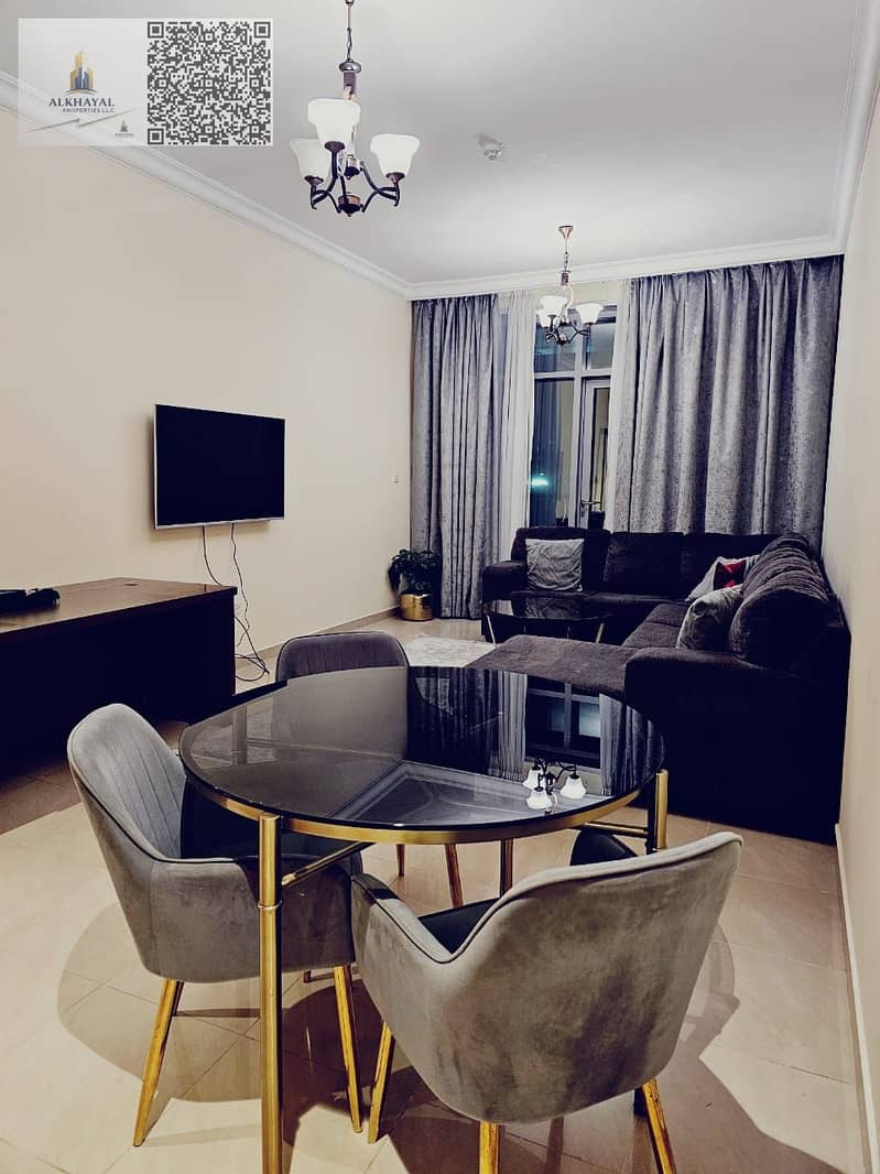 One bedroom and living room with a direct sea view A unique opportunity for upscale living with elegant hotel-style furnishings and a spacious bal