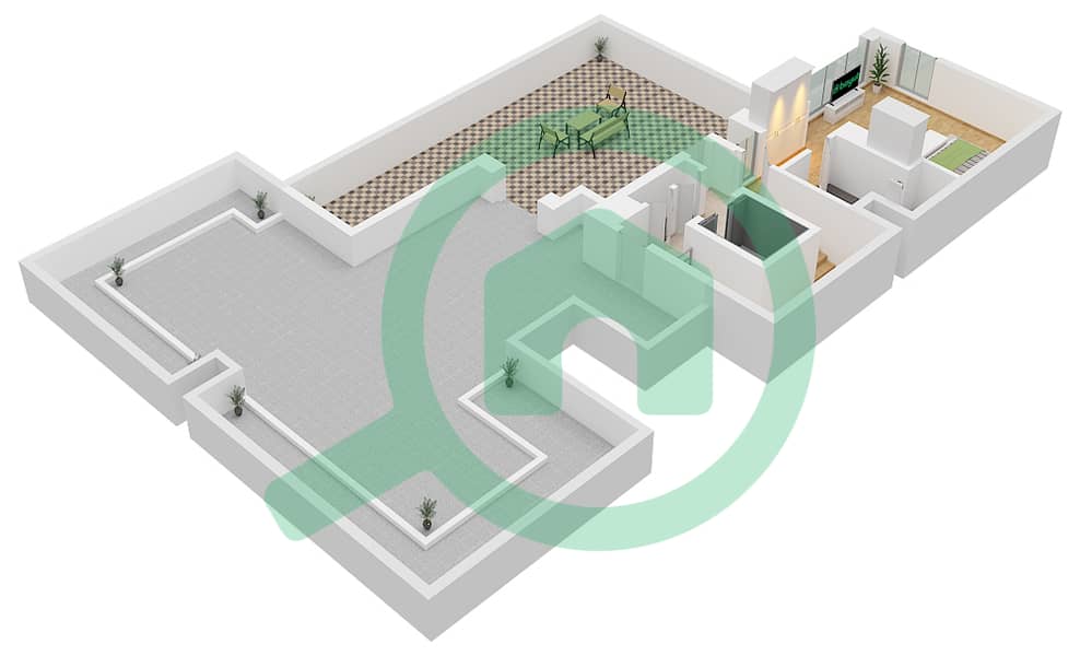 Floor Second Sobha Reserve - 5 Bedroom Villa Type F Floor plan Floor Second interactive3D