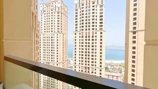 Luxury 3BR plus maid/Furnished/ Partial Sea view