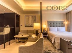 استوديو مفروش | شقة فندقية | برج خليفة وإطلالة على وسط المدينة