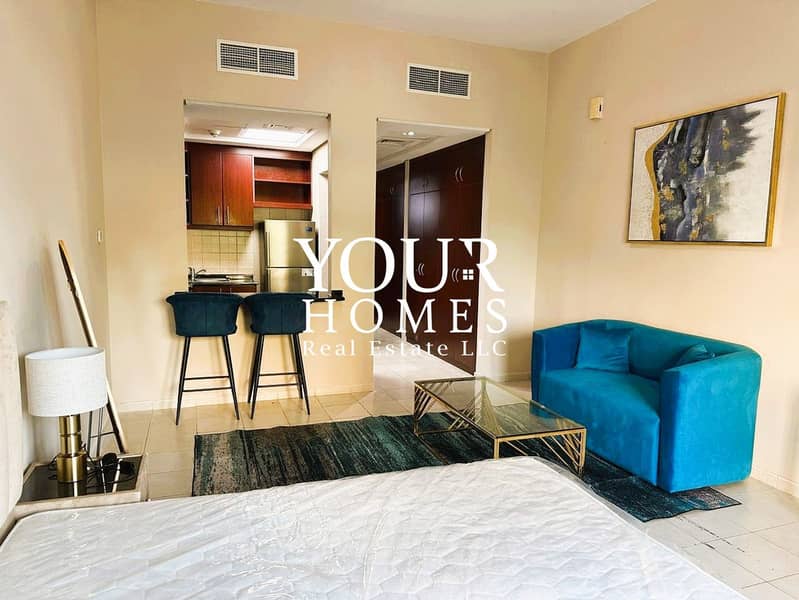 Fully Furnished Studio | Spacious Layout | Prime Discovery Gardens Location