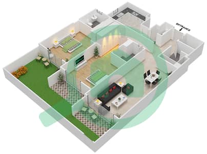Janayen Avenue - 2 Bedroom Apartment Unit 4 C Floor plan