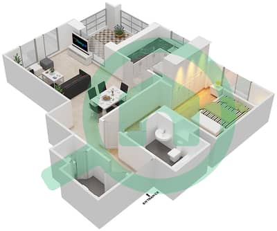 Miska 2 - 1 Bedroom Apartment Unit 10 FLOOR 1-3 Floor plan