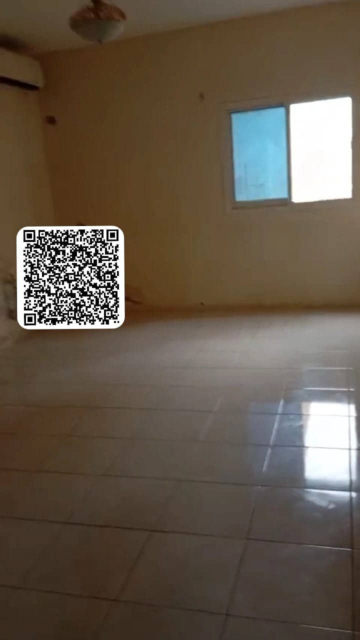 For annual rent in Ajman One bedroom, living room, and balcony Location: Al Muwaihat 2, near Sheikh Mohammed Bin Zayed exit