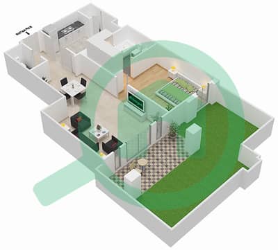 Zaafaran 5 - 1 Bedroom Apartment Unit 10 / GROUND FLOOR Floor plan