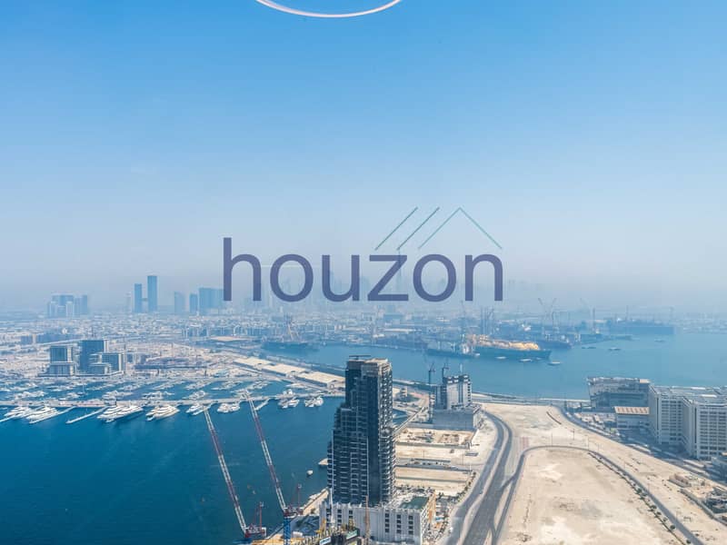 Furnished 3BR + M/R | Sea View | High floor